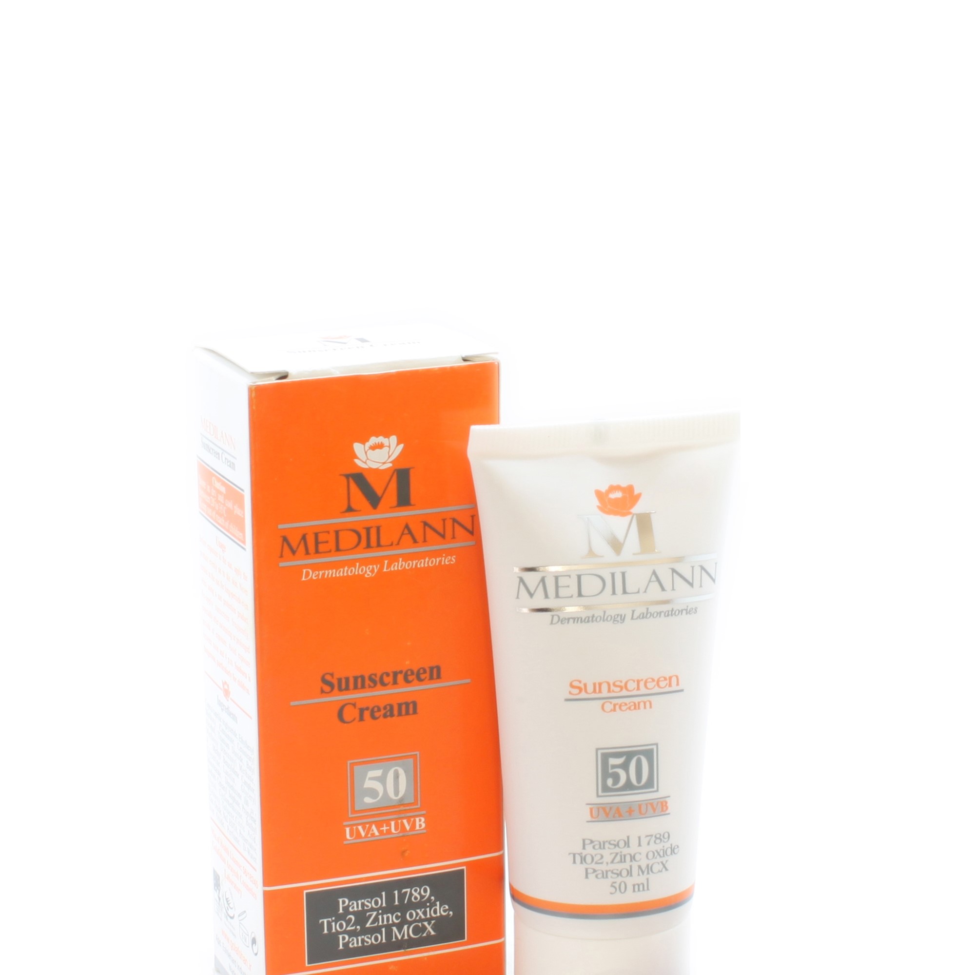 کرم ضد آفتاب رنگی SPF50 مدیلن (پوست خشک و معمولی)